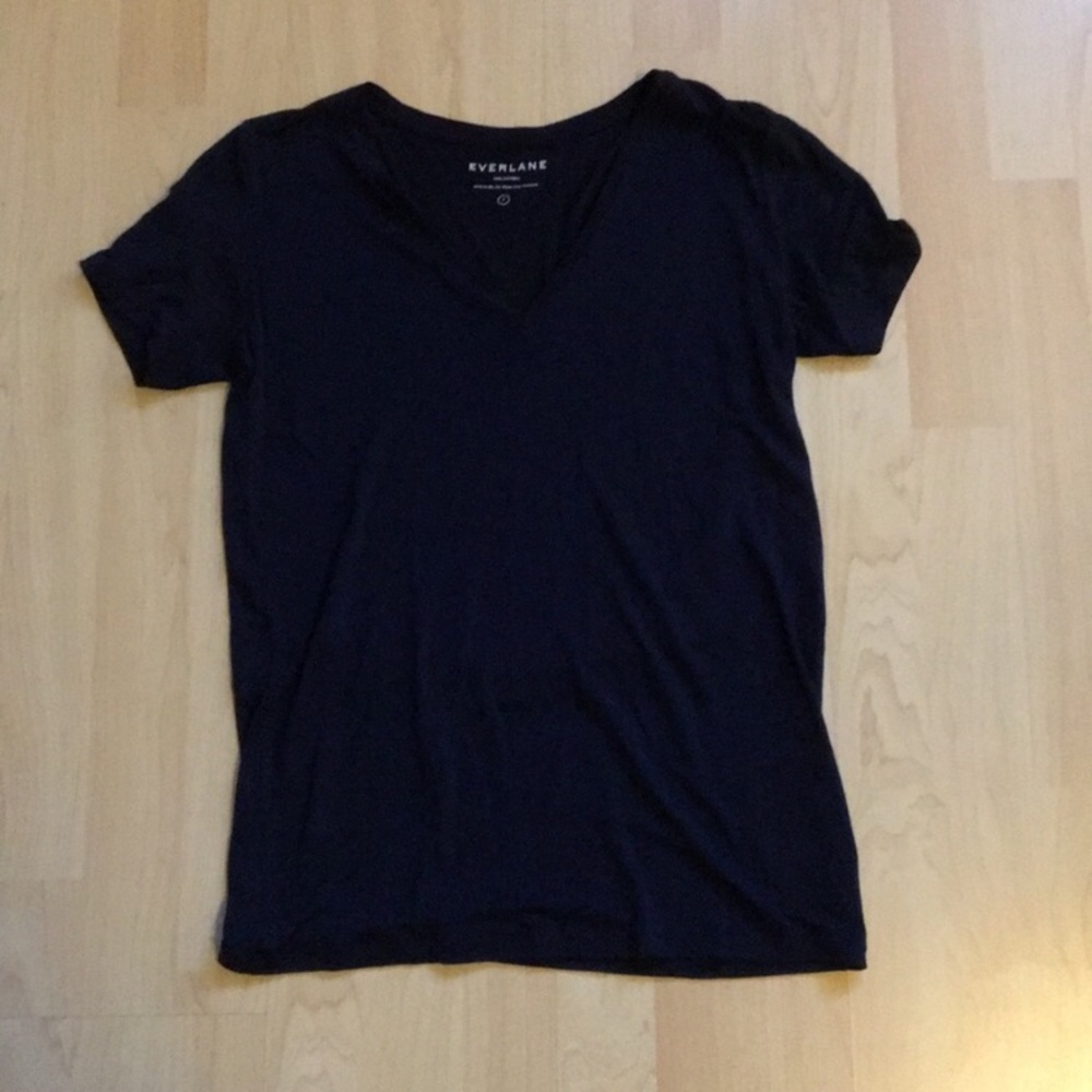 Everlane navy V neck